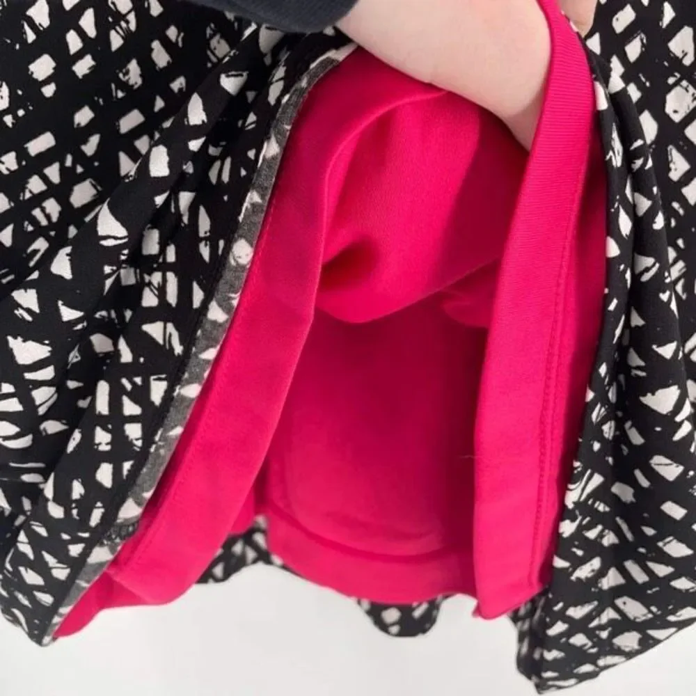 Tahari ASL ruched Twist Dress Scoop Neck‎ geometric flattering  size 4